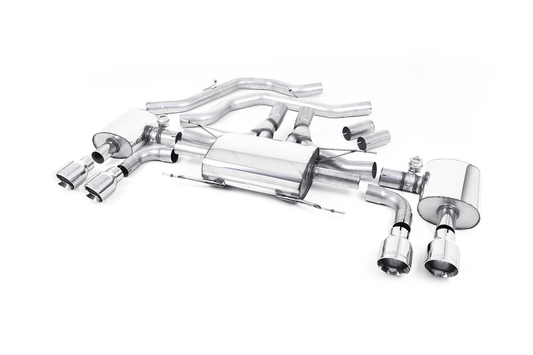 Milltek Alfa Romeo Giulia Quadrifoglio Exhaust - Valved Resonated Front Pipe-Back System EC Approved