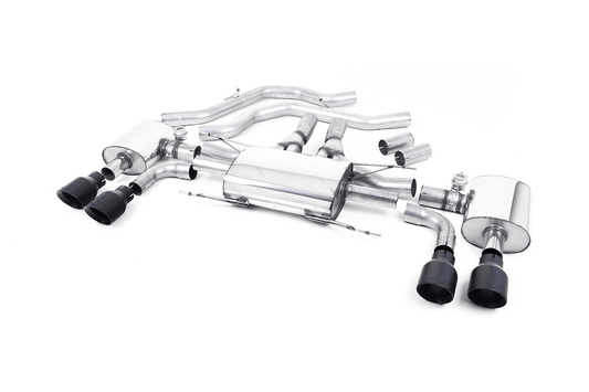 Milltek Alfa Romeo Giulia Quadrifoglio Exhaust - Valved Resonated Front Pipe-Back System EC Approved