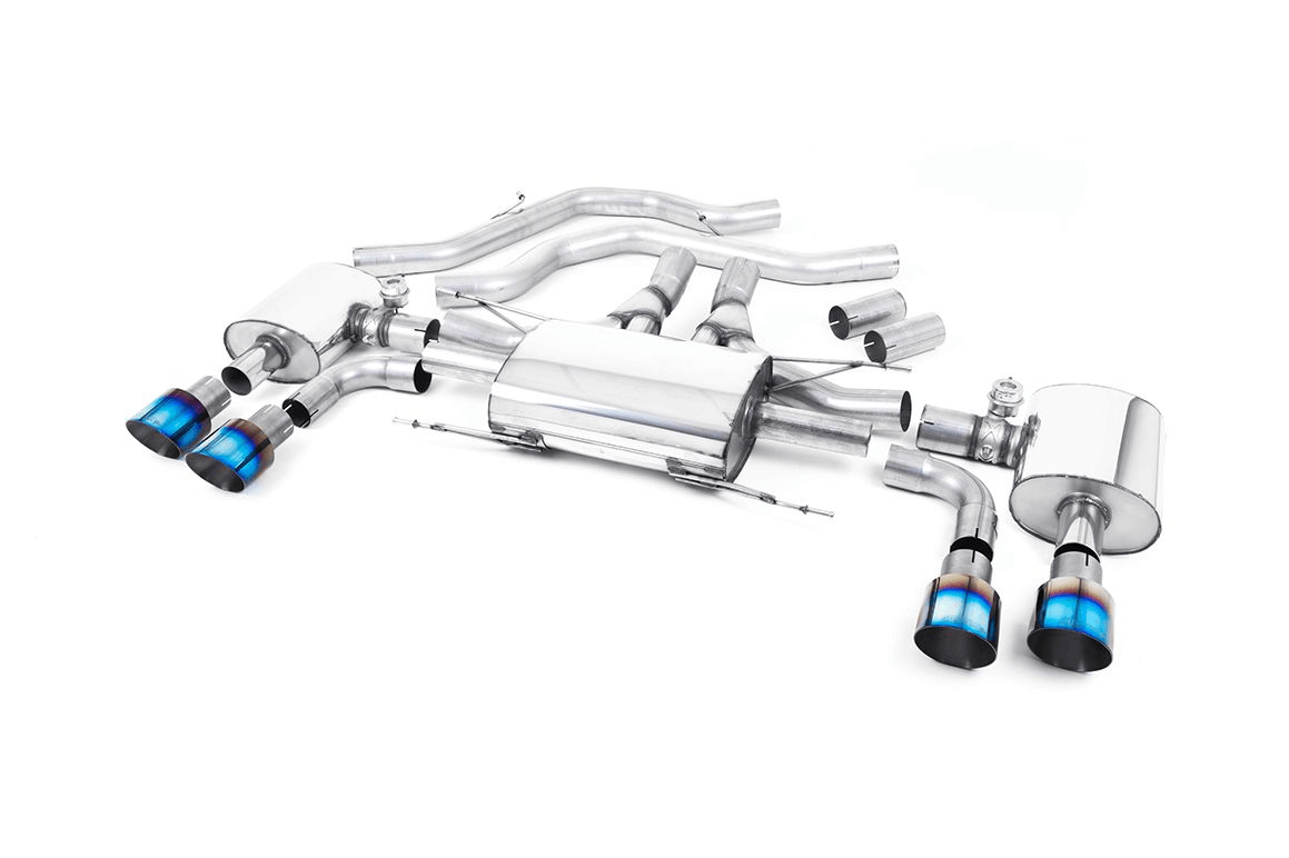 Milltek Alfa Romeo Giulia Quadrifoglio Exhaust - Valved Resonated Front Pipe-Back System EC Approved