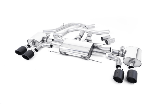 Milltek Alfa Romeo Giulia Quadrifoglio Exhaust - Valved Resonated Front Pipe-Back System EC Approved