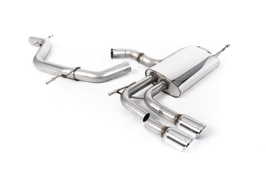 Milltek Audi A3 2.0 TFSI Cat-Back System With Smaller Volume Rear Silencer