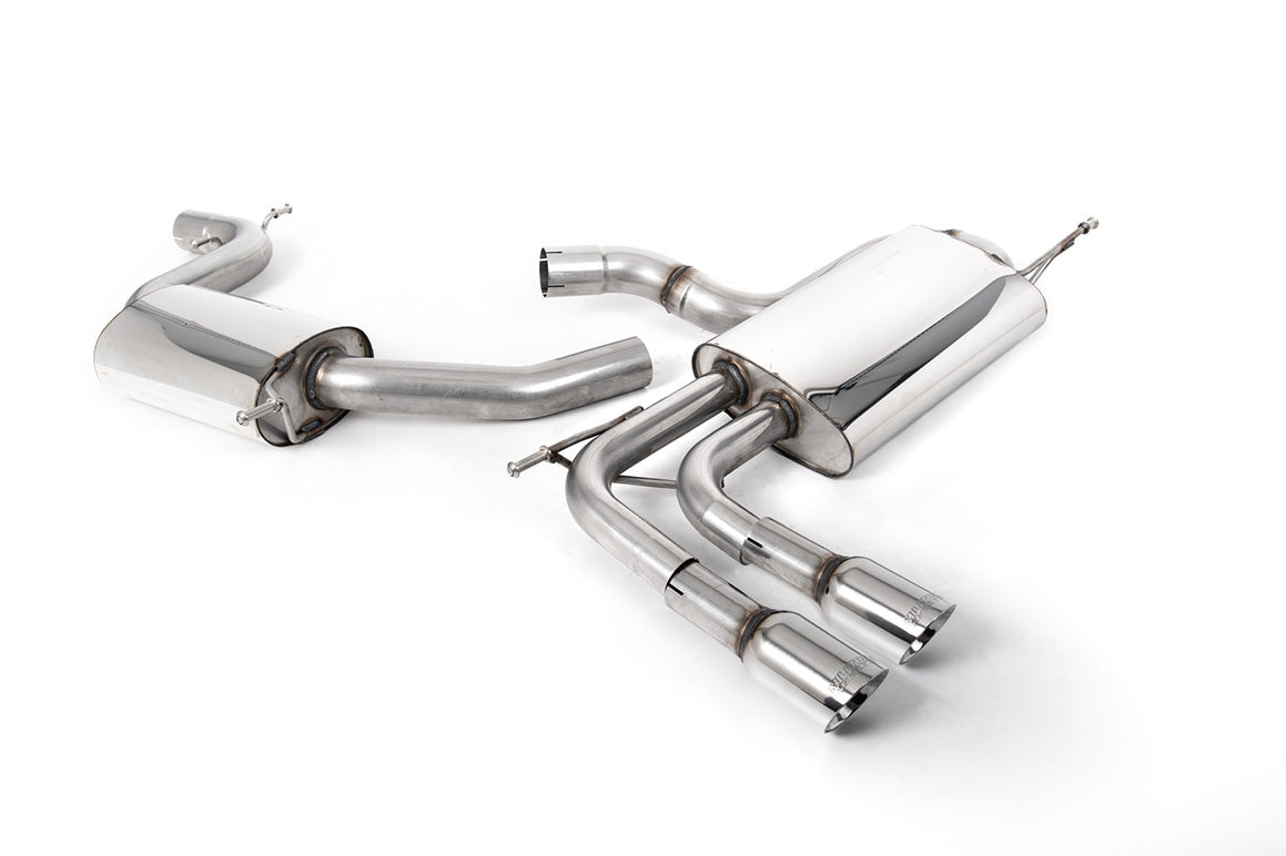 Milltek Audi A3 2.0 TFSI Cat-Back System With Smaller Volume Rear Silencer