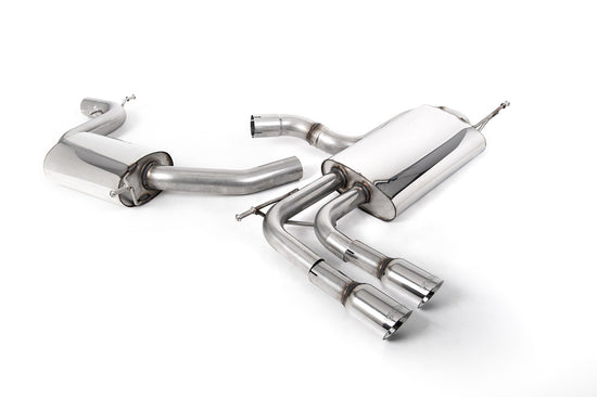 Milltek Audi A3 2.0 TFSI Cat-Back System With Smaller Volume Rear Silencer