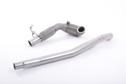 Milltek Audi A3/S3 2.0 TFSI Quattro 8V 2014-2020 Large Bore Downpipe and Hi-Flow Sports Cat for Fitment with OE Exhaust System