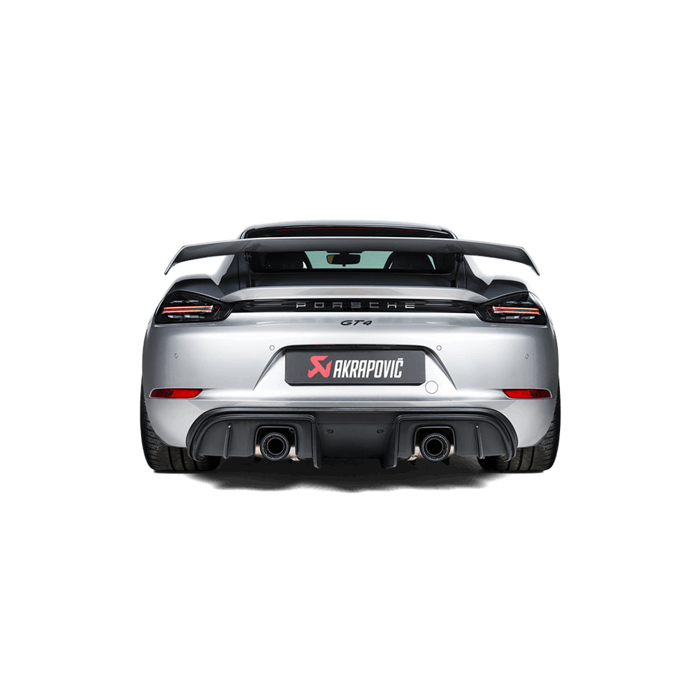 Porsche Cayman 718 GT4/Spyder 2020 Akrapovic Black Tail Pipe Set