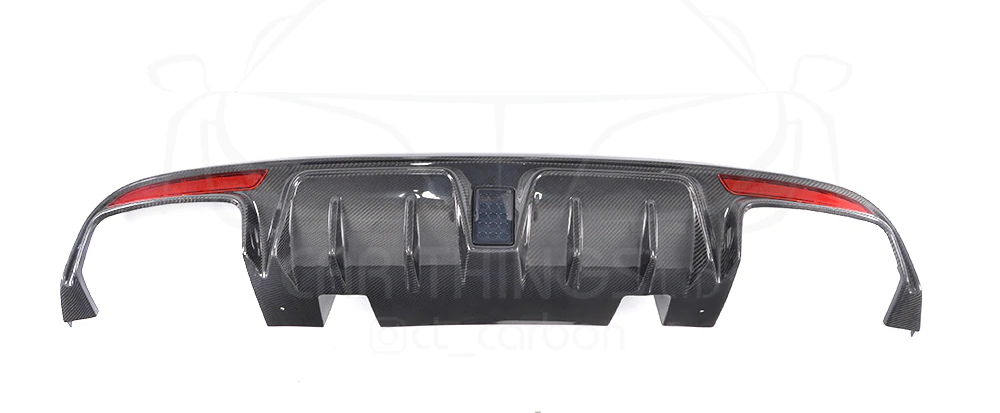 MERCEDES W205 C63 & C63S SALOON 4DR CARBON FIBRE DIFFUSER & EXHAUST TIPS - B STYLE