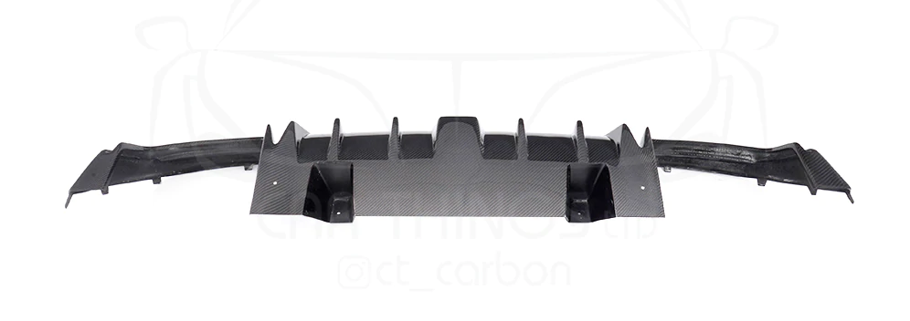MERCEDES W205 C63 & C63S SALOON 4DR CARBON FIBRE DIFFUSER & EXHAUST TIPS - B STYLE