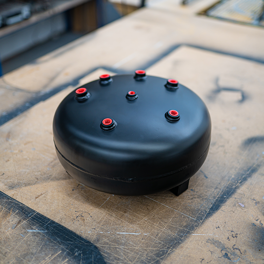 4 Gallon Black Pancake Tank By Compress Air