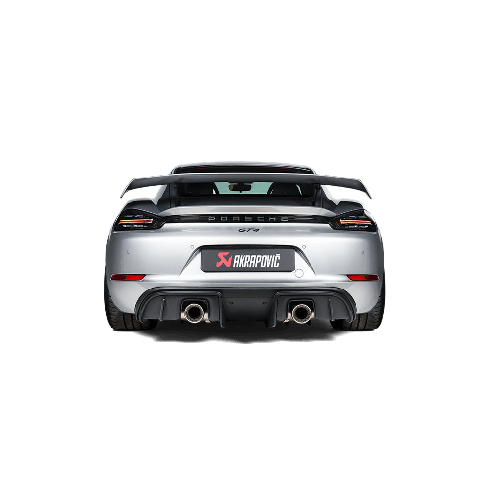 Porsche Cayman 718 GT4/Spyder 2020 Akrapovic Tail Pipe Set