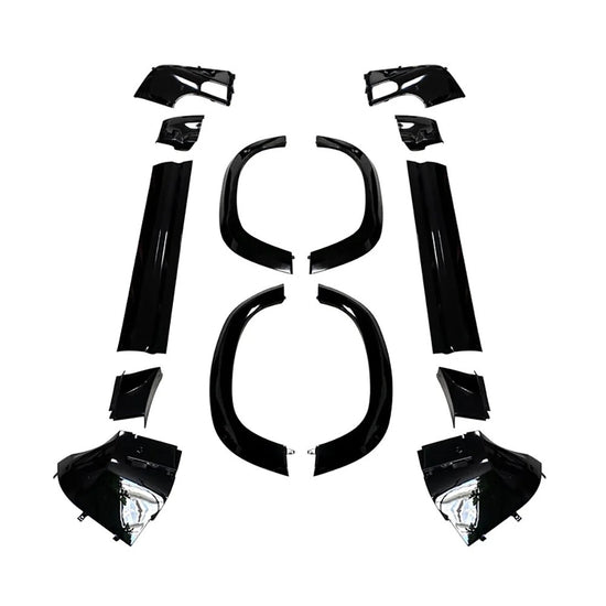 LAND ROVER DEFENDER L663 90 GLOSS BLACK MOULDING TRIM PACK