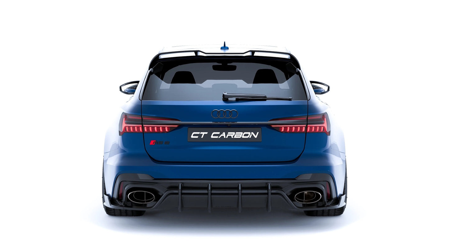 AUDI RS6 C8 AVANT CARBON FIBRE SPOILER - CT DESIGN