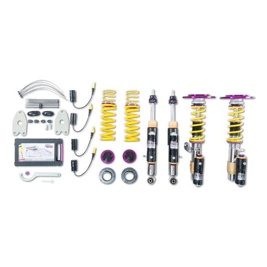 KW Coilover suspension V4 incl. top mounts For BMW M3 F80 Saloon (incl. deactivation for electronic dampers)
